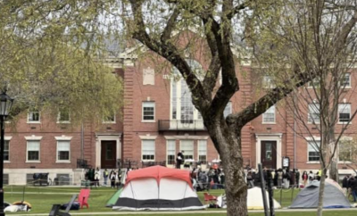 Brown University's Pro-Palestine encampment. PHOTO: Anthony Sionni for GoLocal